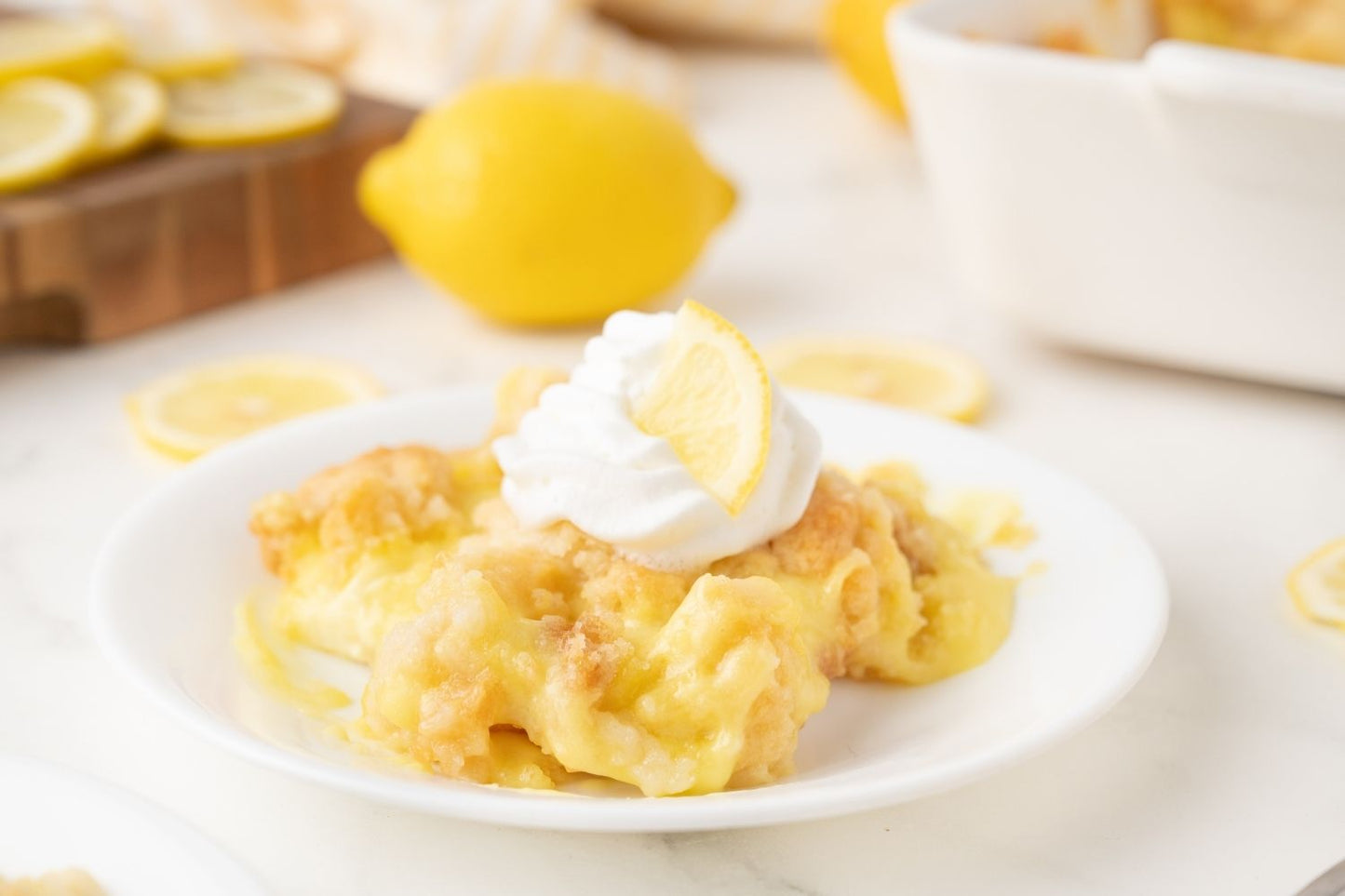 Lemon Cream Cheese Dump Cake