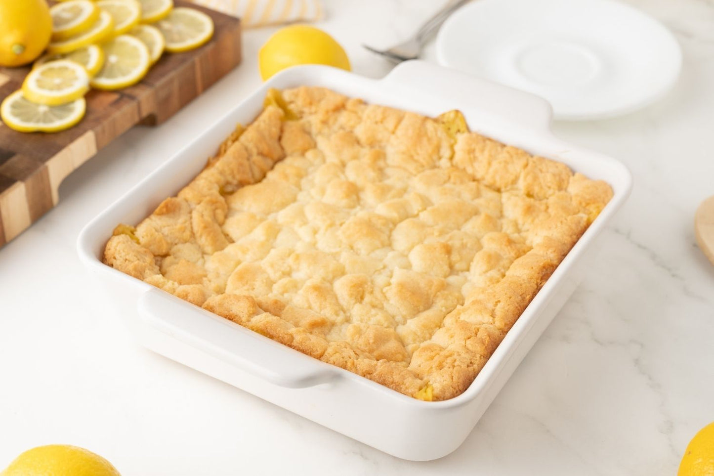 Lemon Cream Cheese Dump Cake