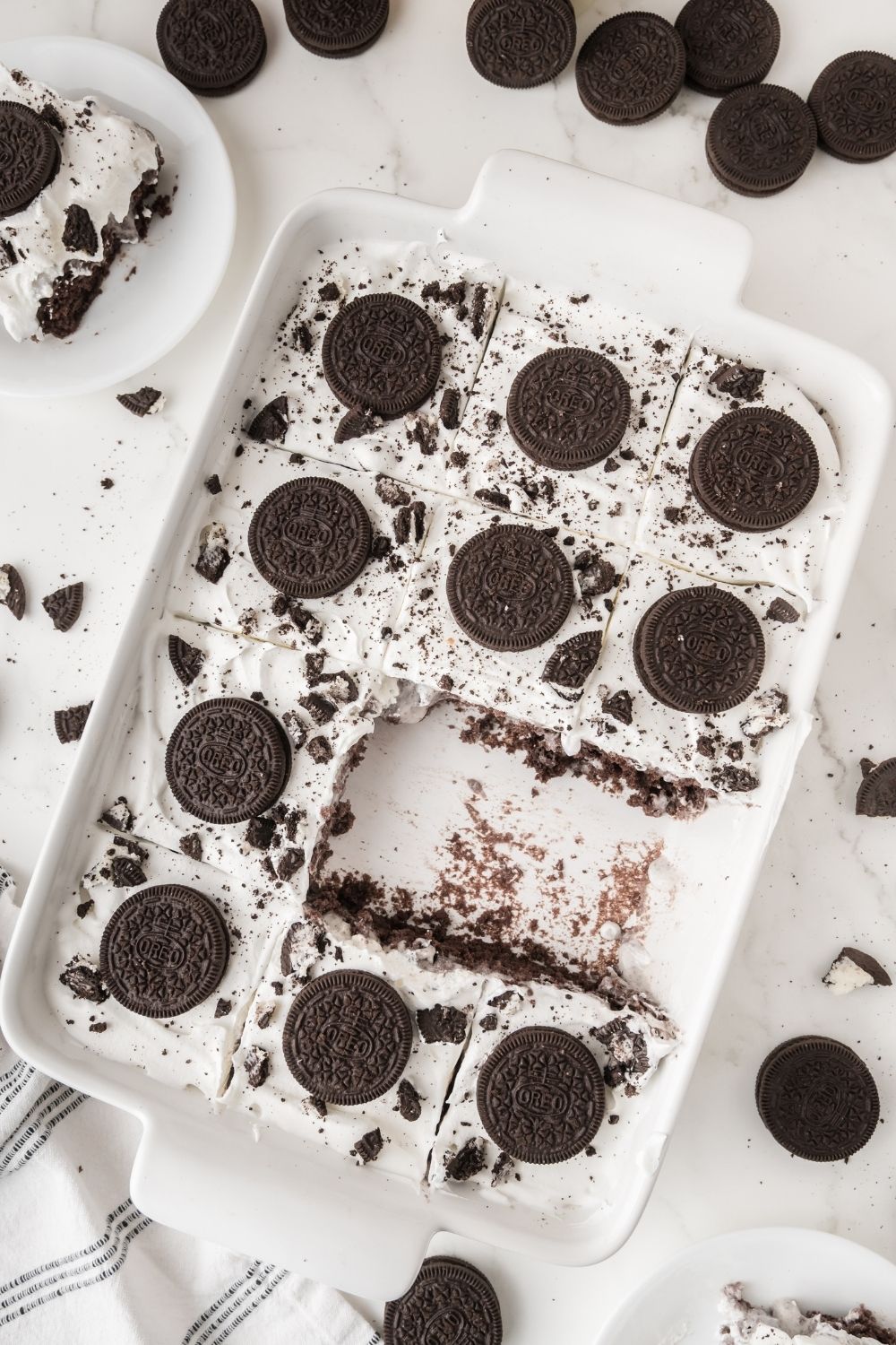Oreo Poke Cake