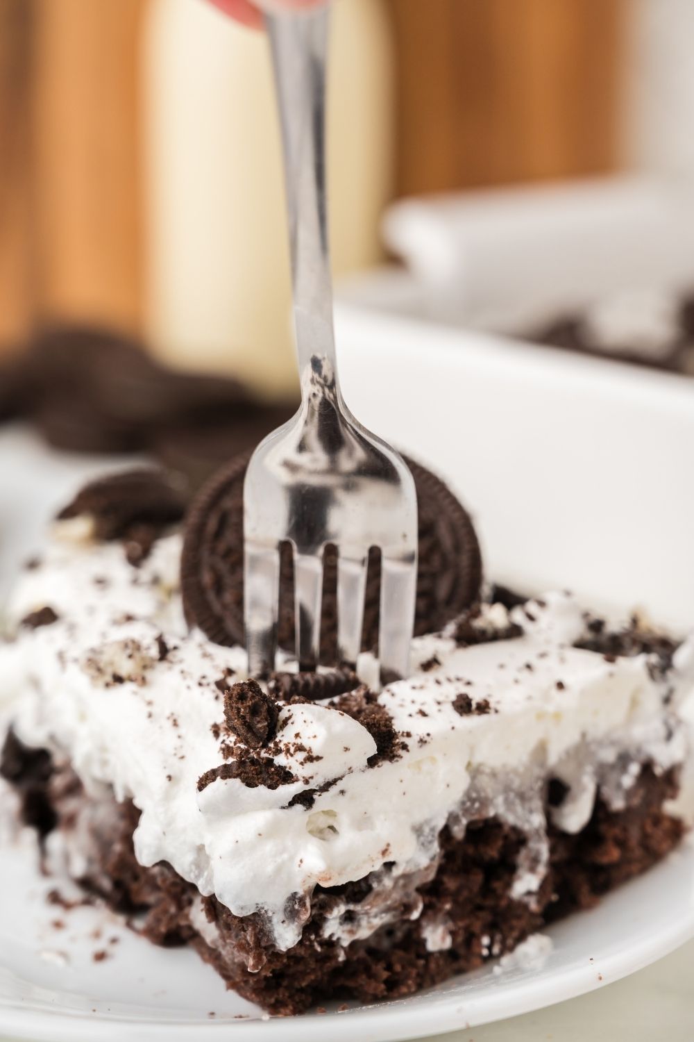 Oreo Poke Cake