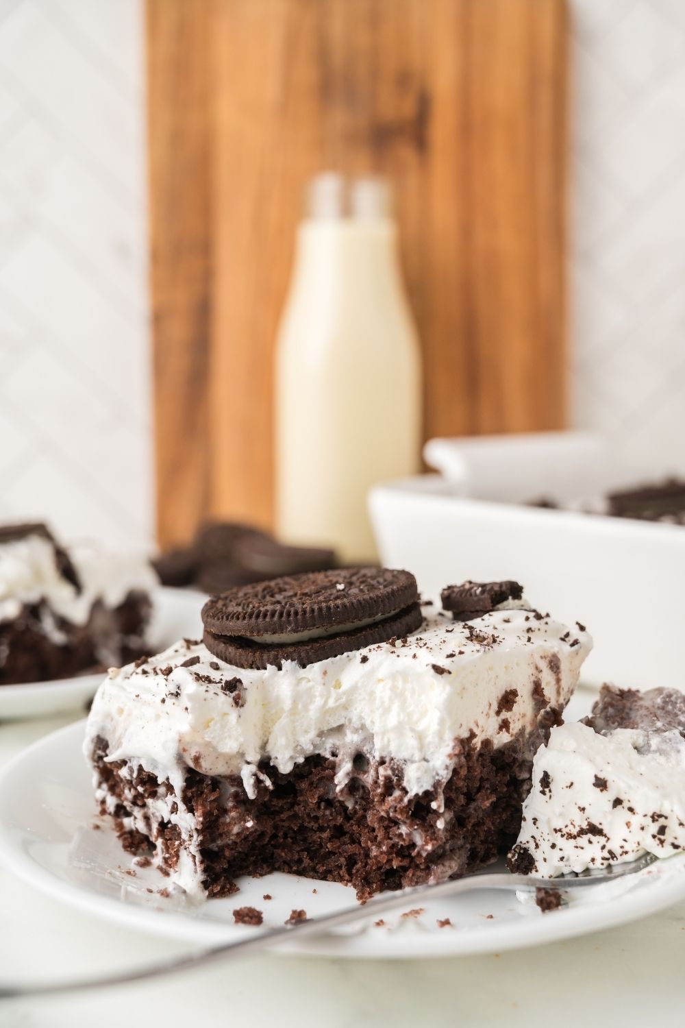 Oreo Poke Cake