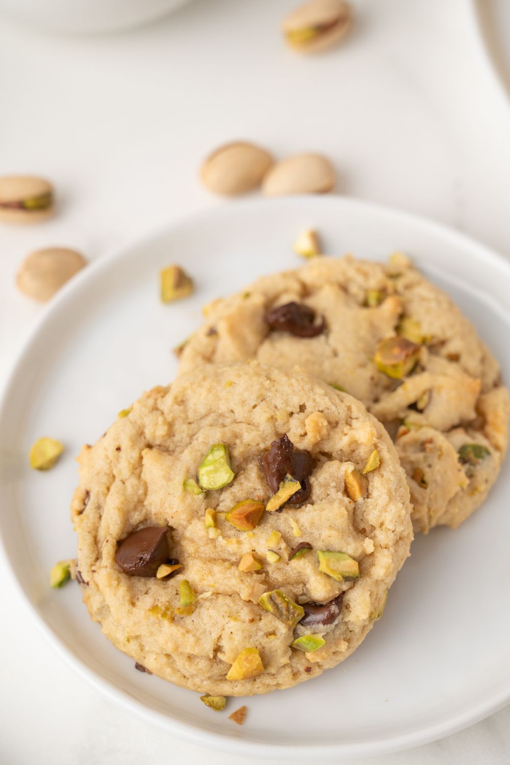 Pistachio Chocolate Chip Cookies