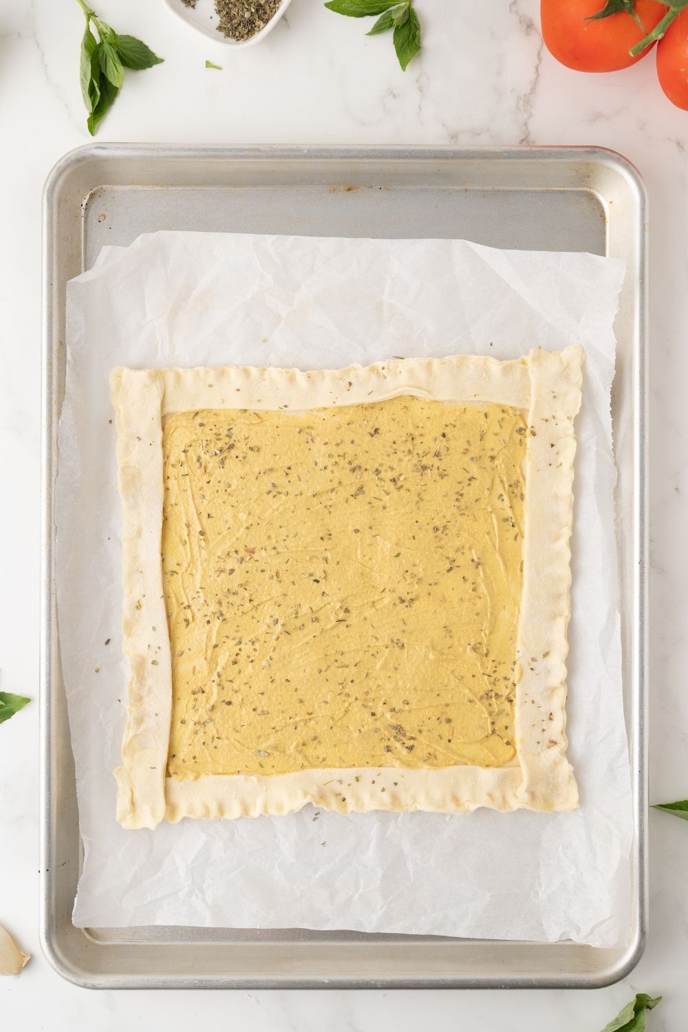 Tomato Tart with Puff Pastry