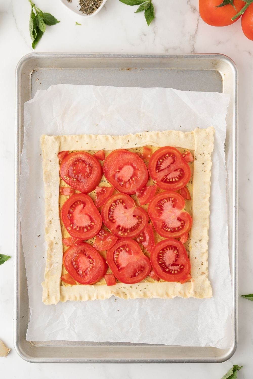 Tomato Tart with Puff Pastry