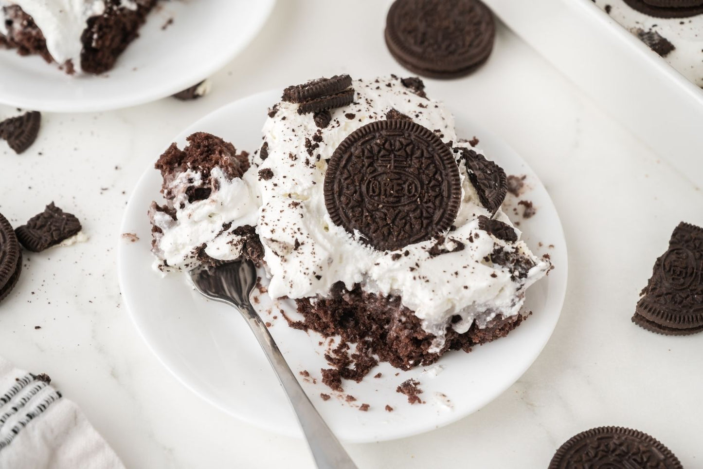 Oreo Poke Cake