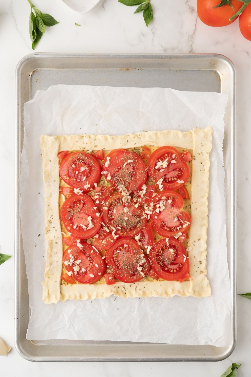 Tomato Tart with Puff Pastry