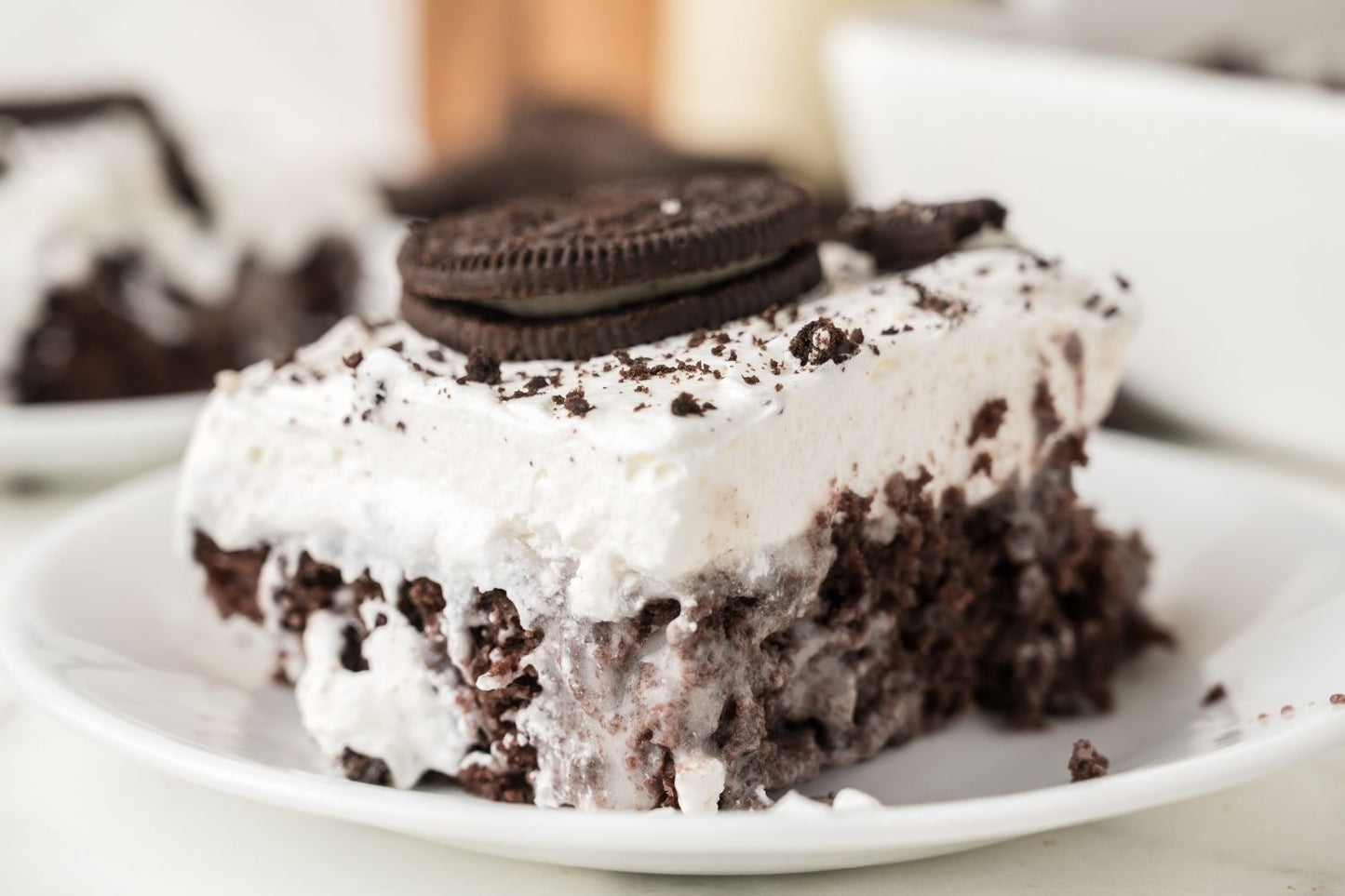 Oreo Poke Cake