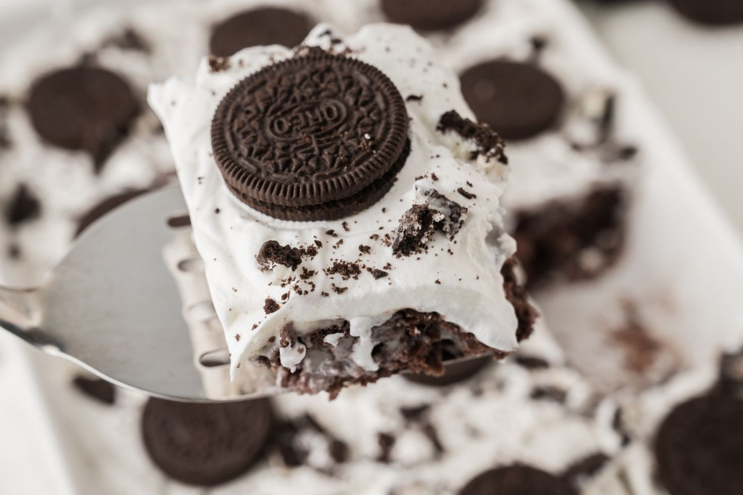 Oreo Poke Cake
