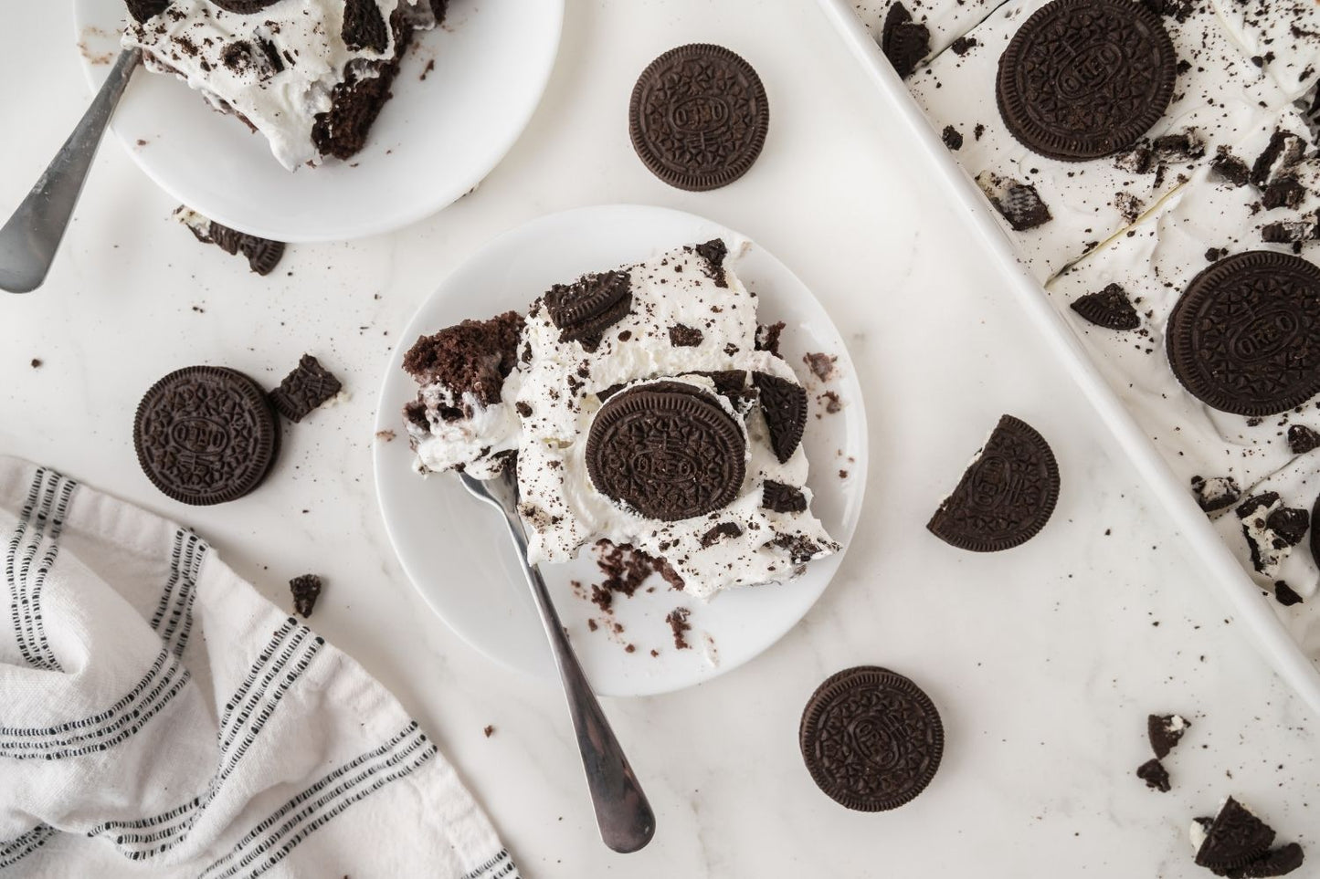 Oreo Poke Cake