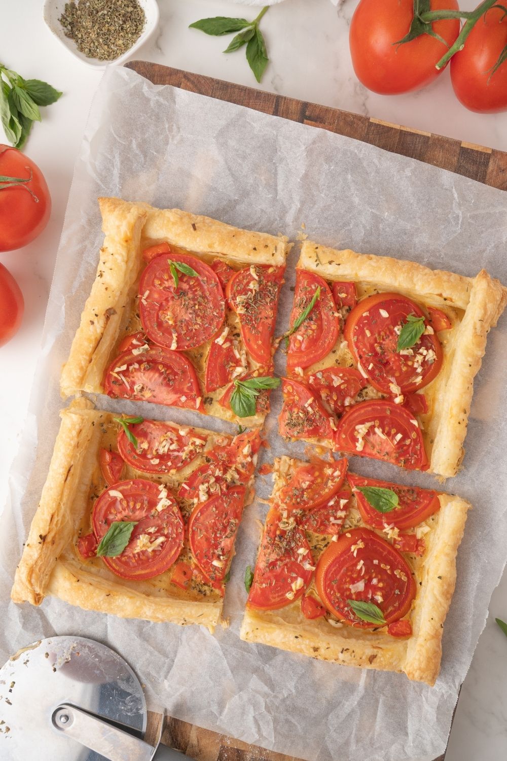 Tomato Tart with Puff Pastry