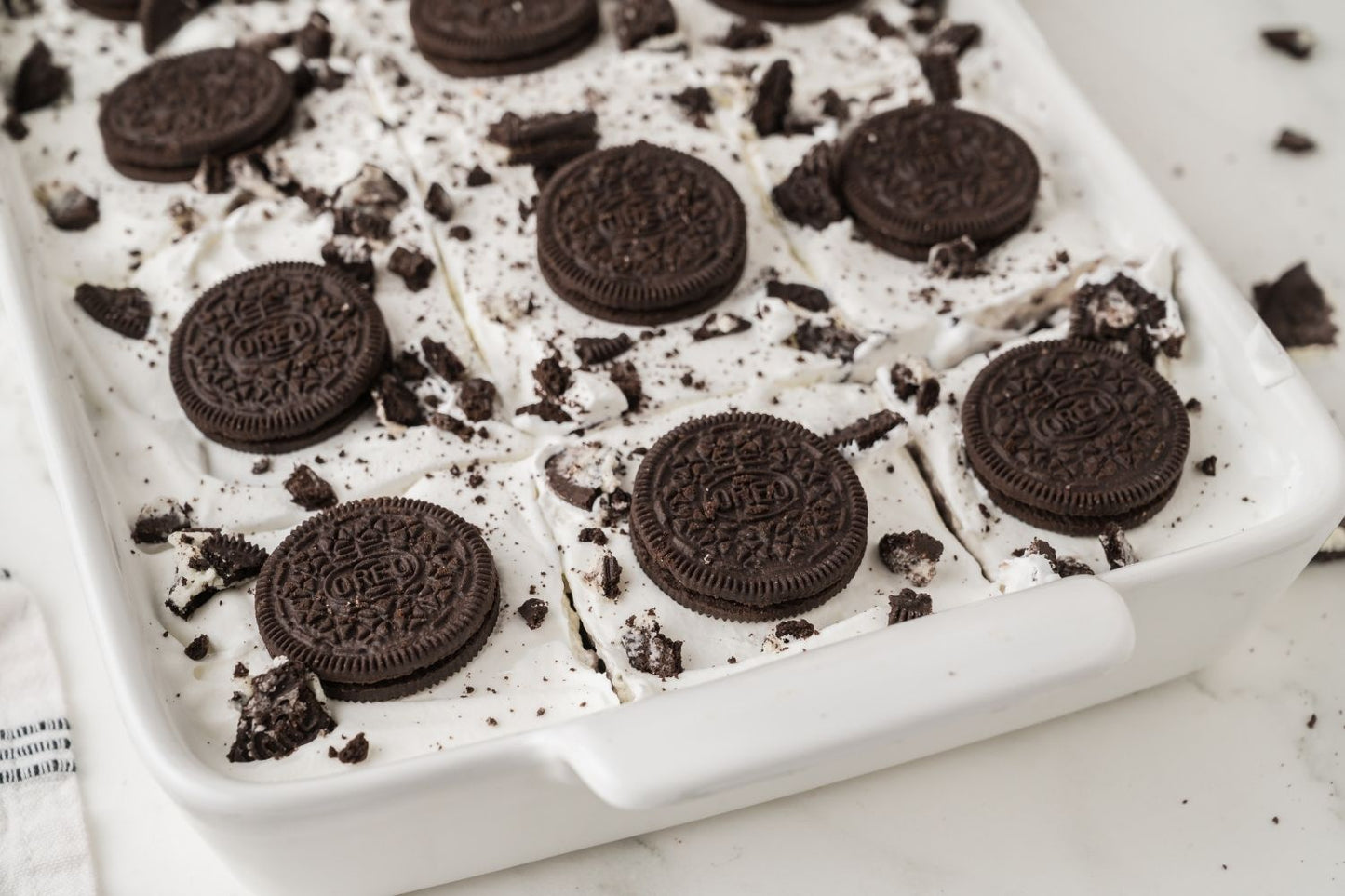 Oreo Poke Cake