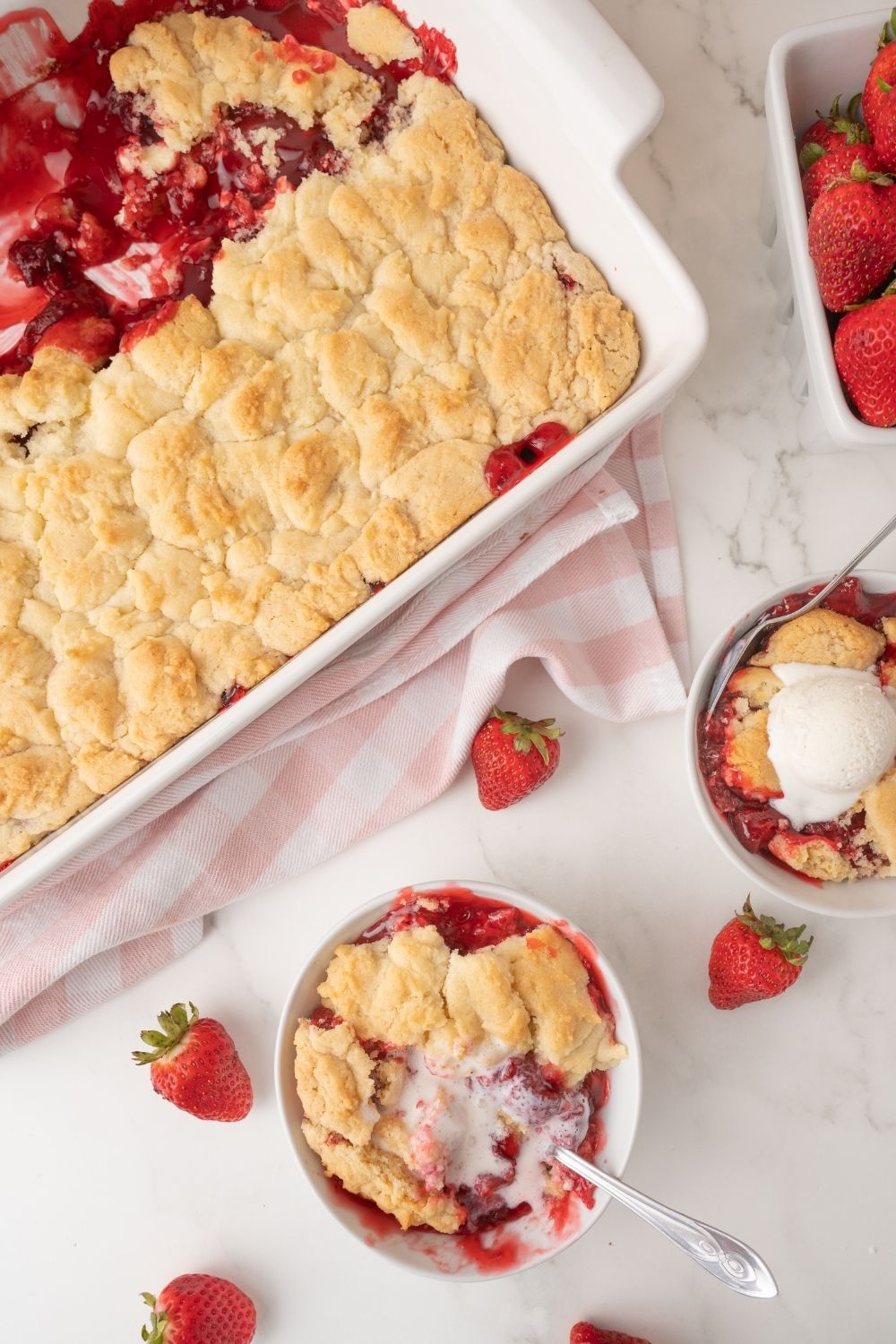 Strawberry Dump Cake
