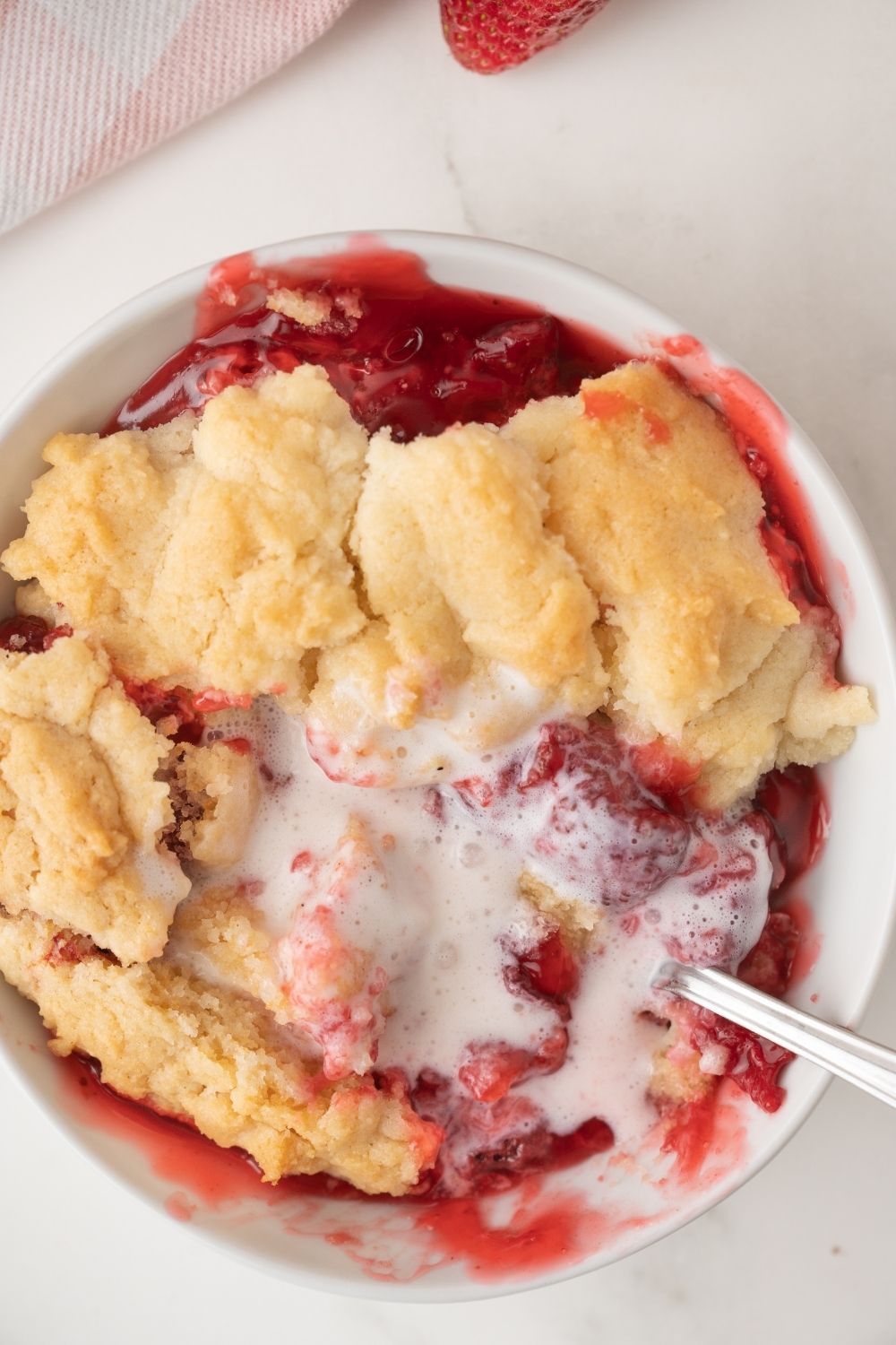 Strawberry Dump Cake