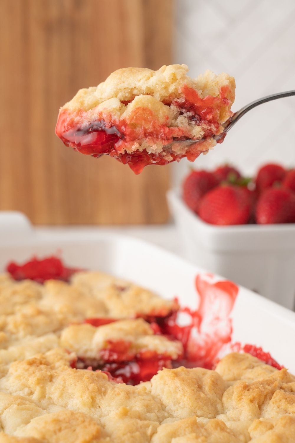Strawberry Dump Cake