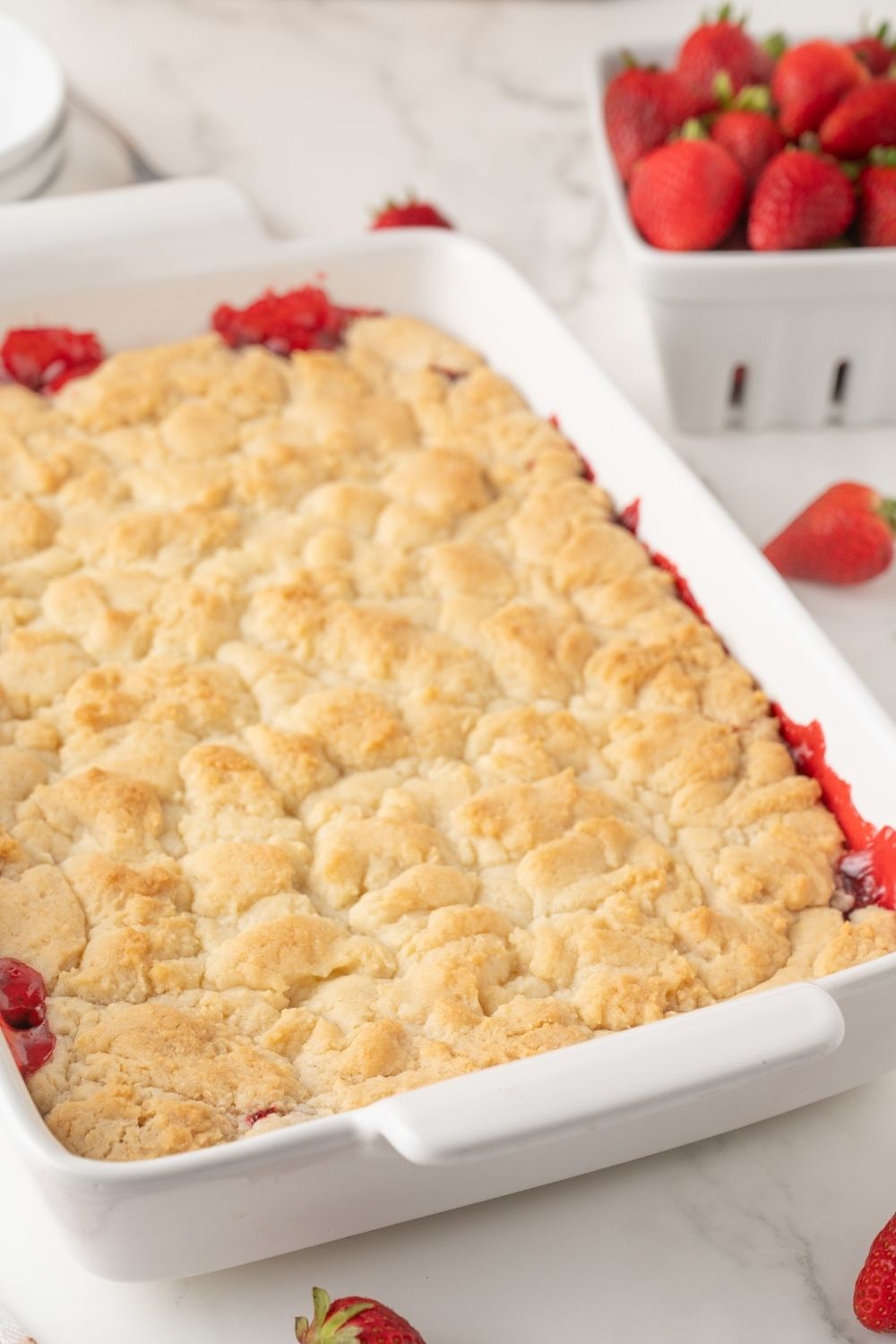 Strawberry Dump Cake
