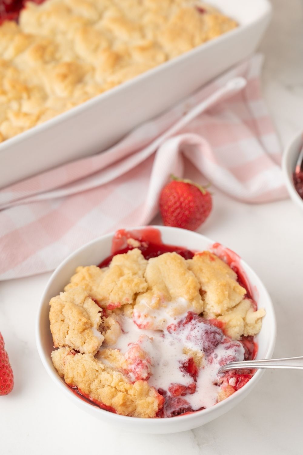 Strawberry Dump Cake