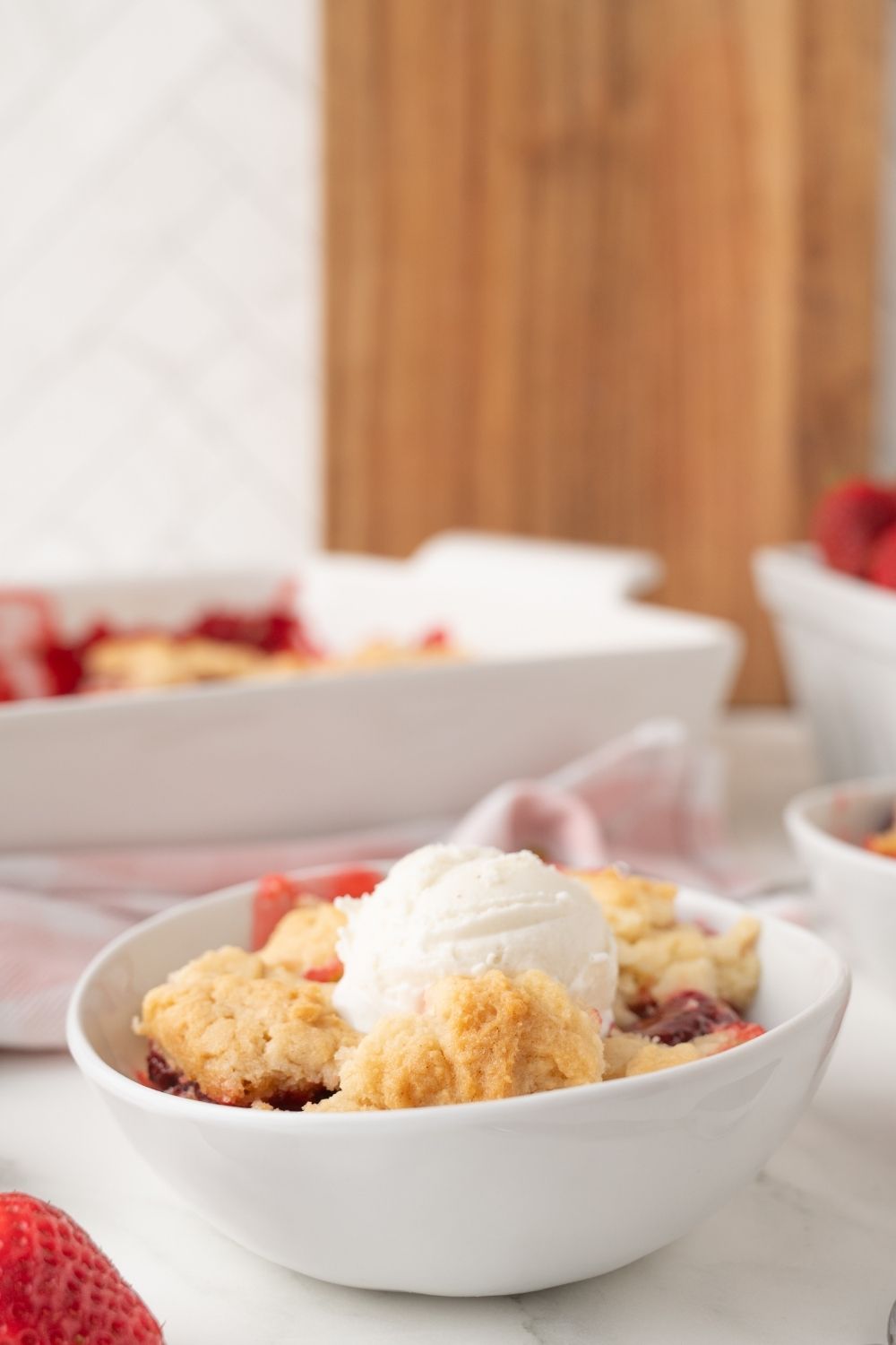 Strawberry Dump Cake