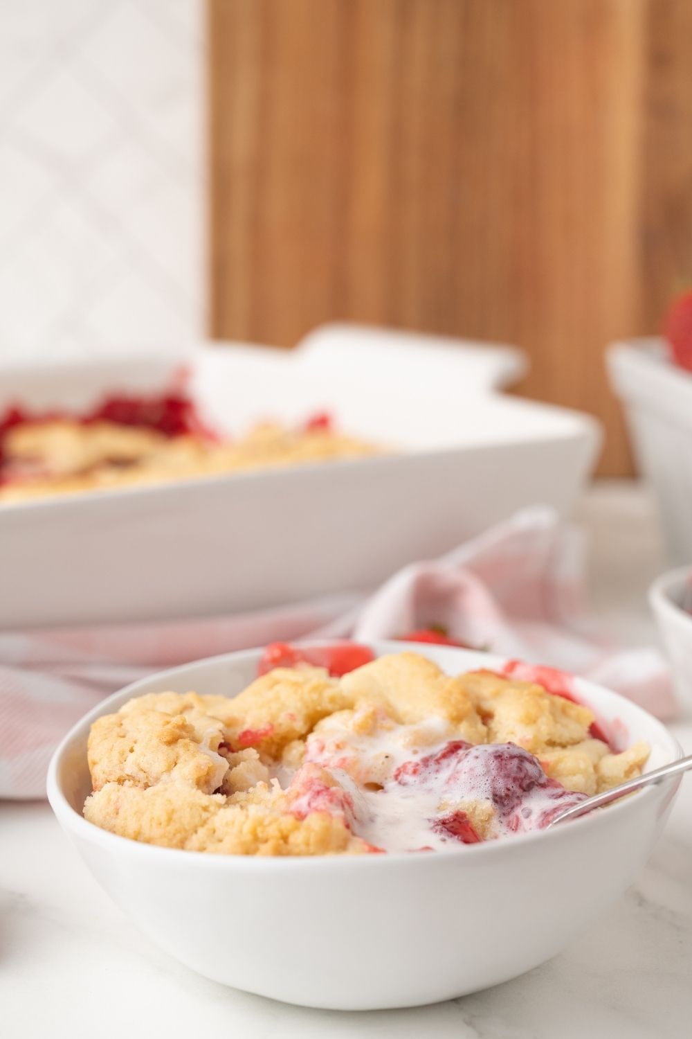 Strawberry Dump Cake
