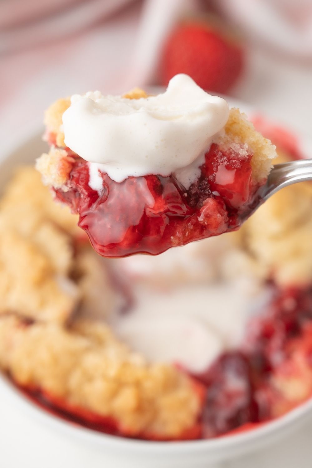 Strawberry Dump Cake