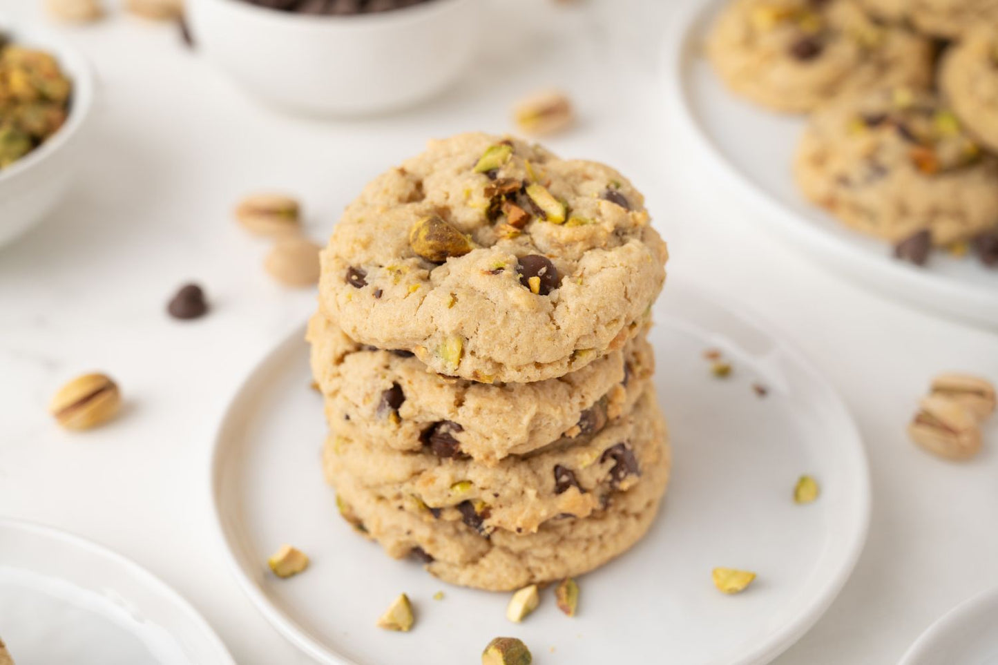 Pistachio Chocolate Chip Cookies