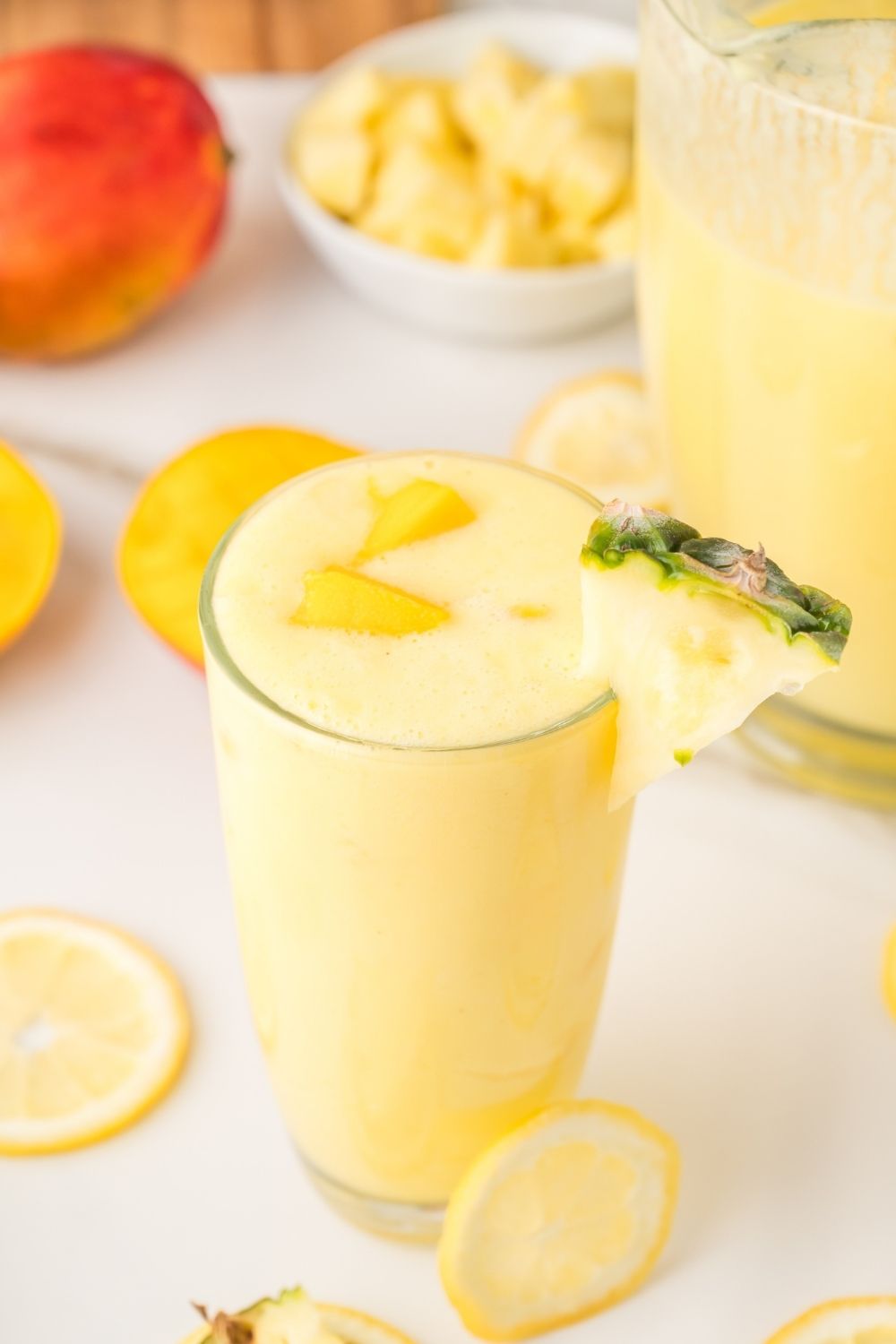 Creamy Pineapple Mango Lemonade