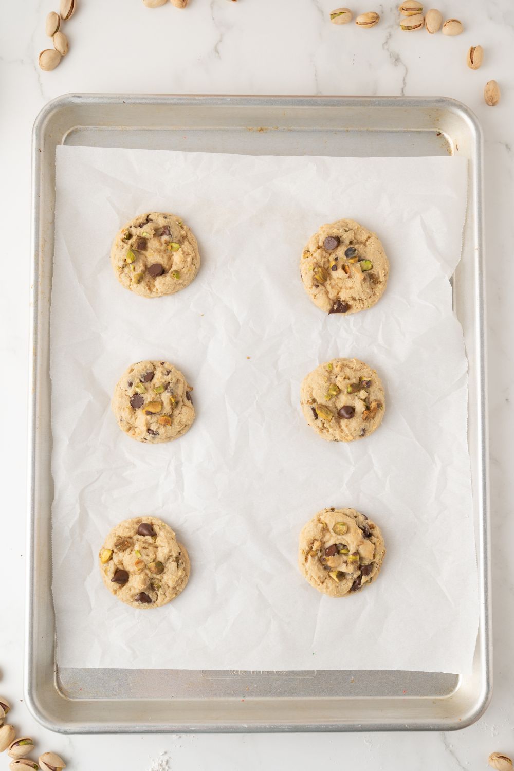 Pistachio Chocolate Chip Cookies