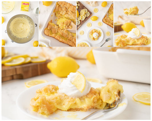 Lemon Cream Cheese Dump Cake