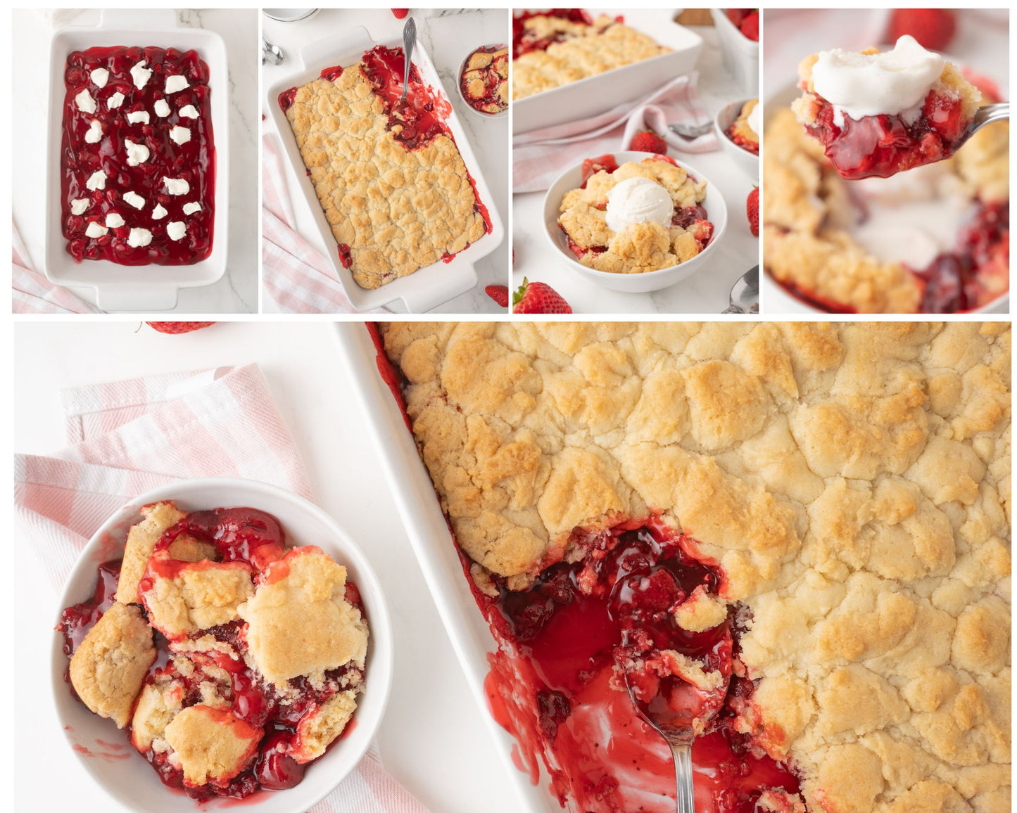 Strawberry Dump Cake