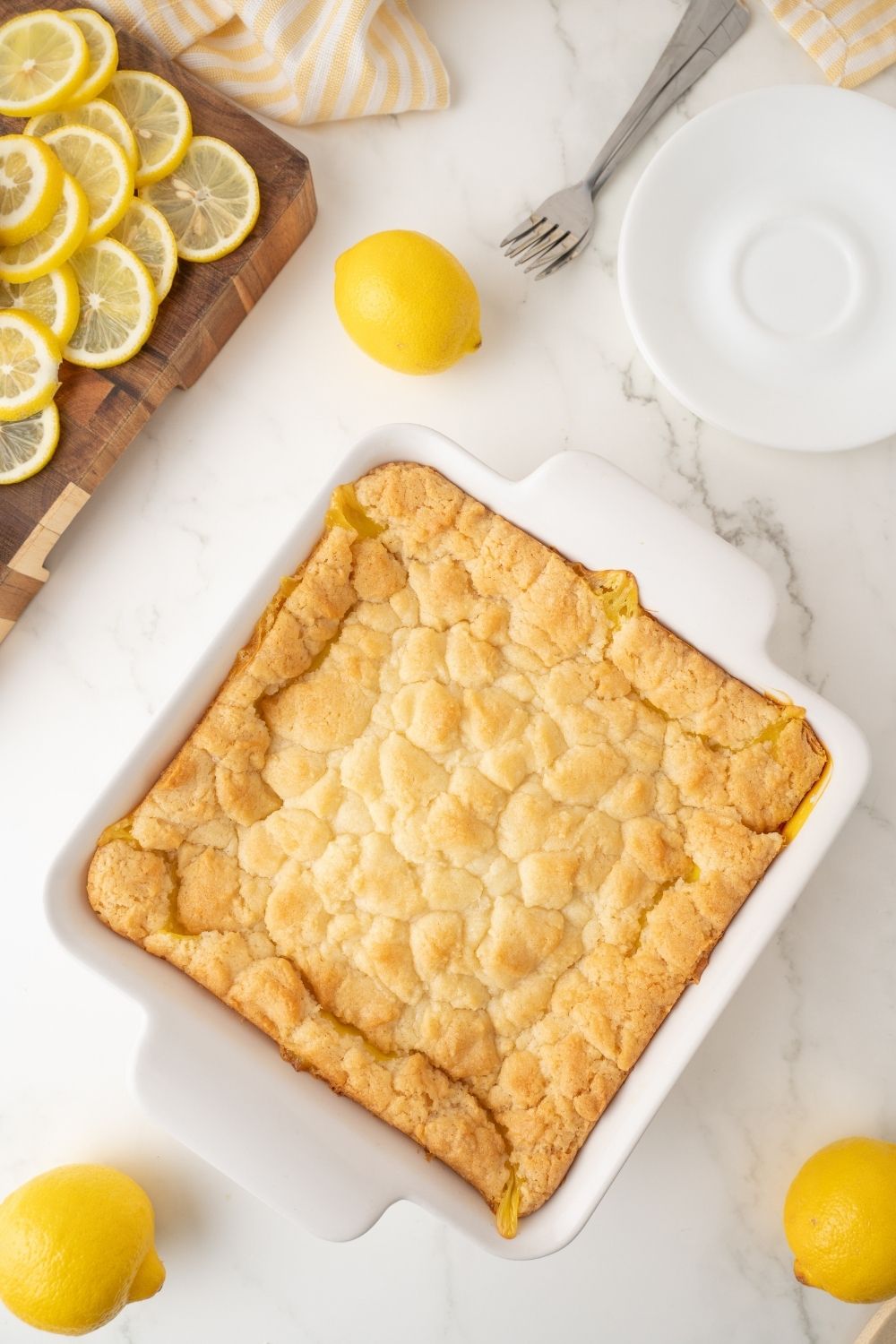Lemon Cream Cheese Dump Cake