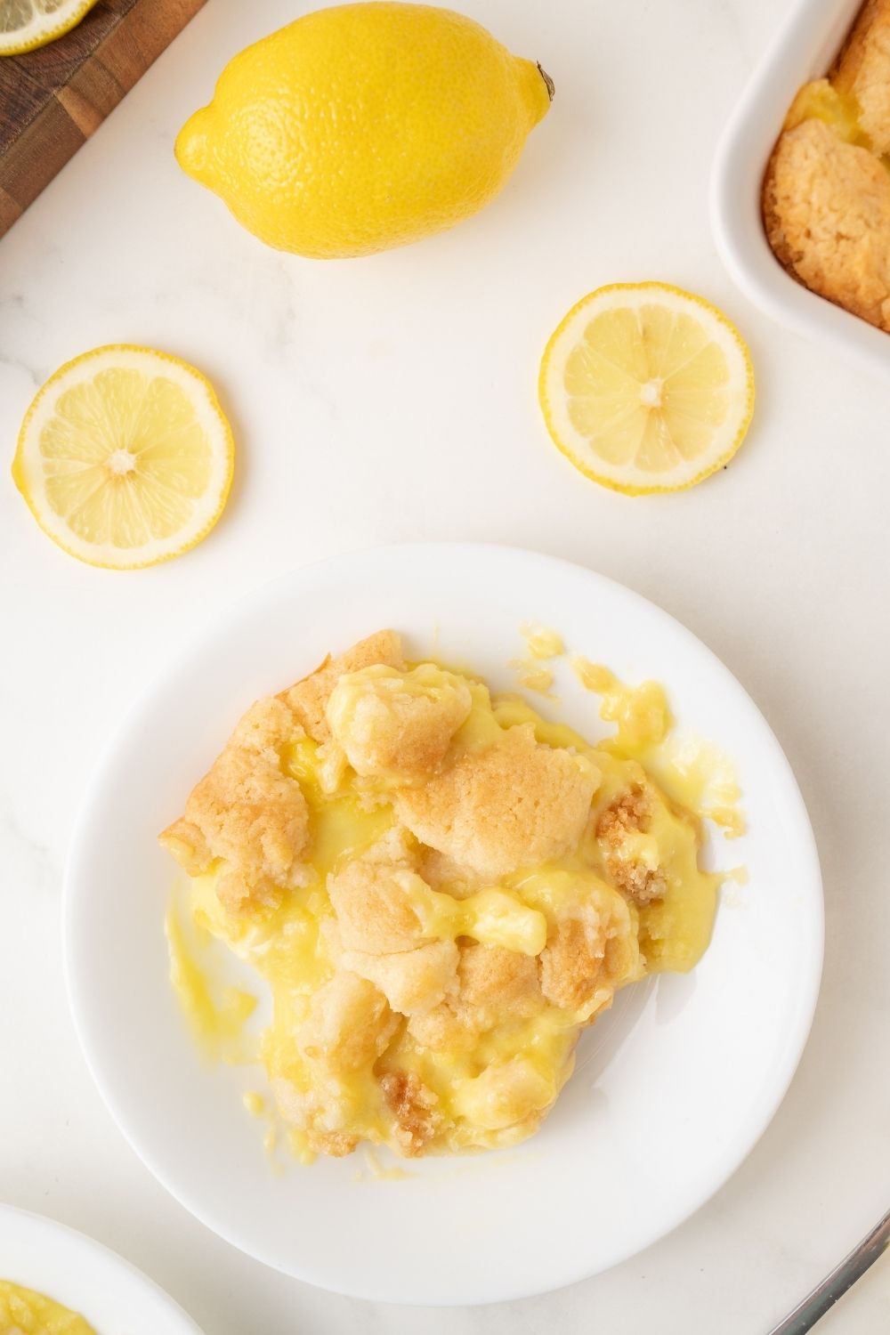 Lemon Cream Cheese Dump Cake