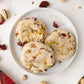 Cranberry Pistachio Shortbread Cookies