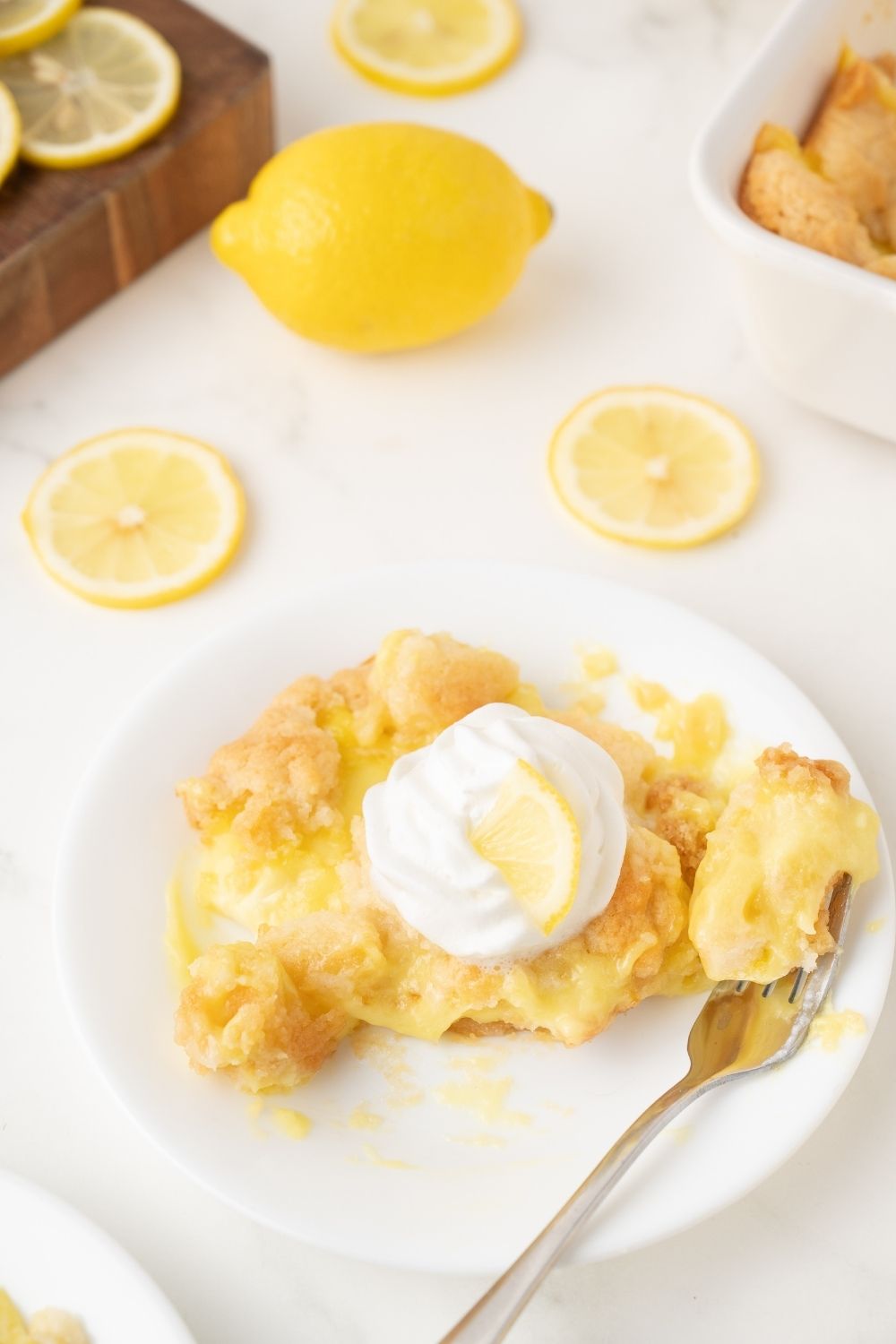 Lemon Cream Cheese Dump Cake