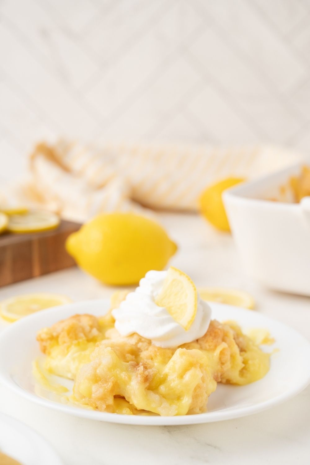 Lemon Cream Cheese Dump Cake