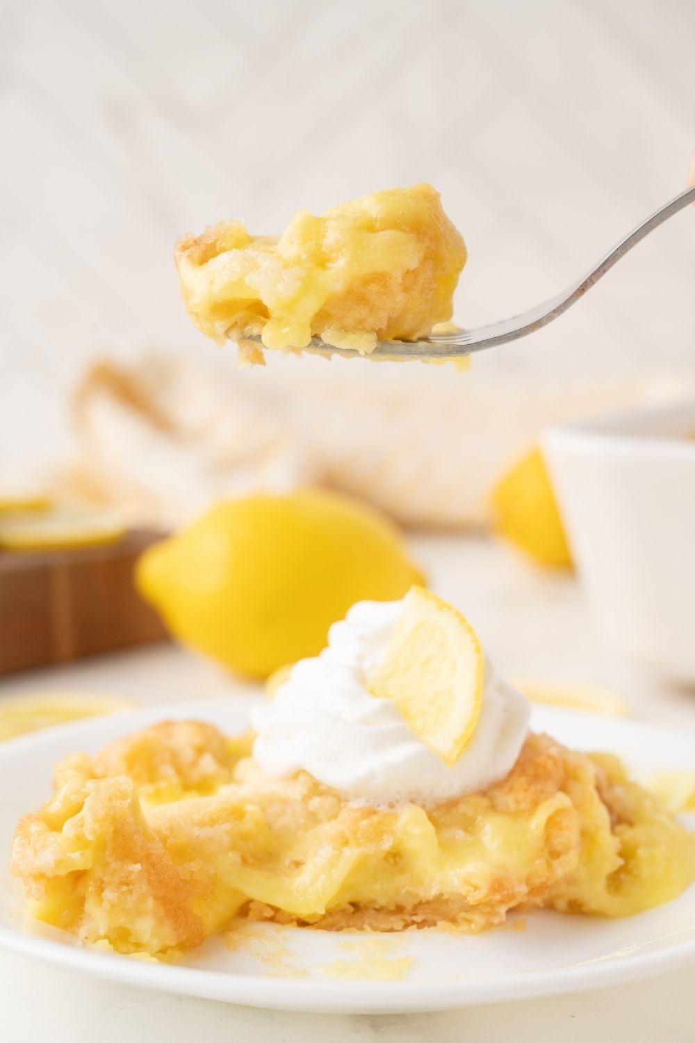 Lemon Cream Cheese Dump Cake