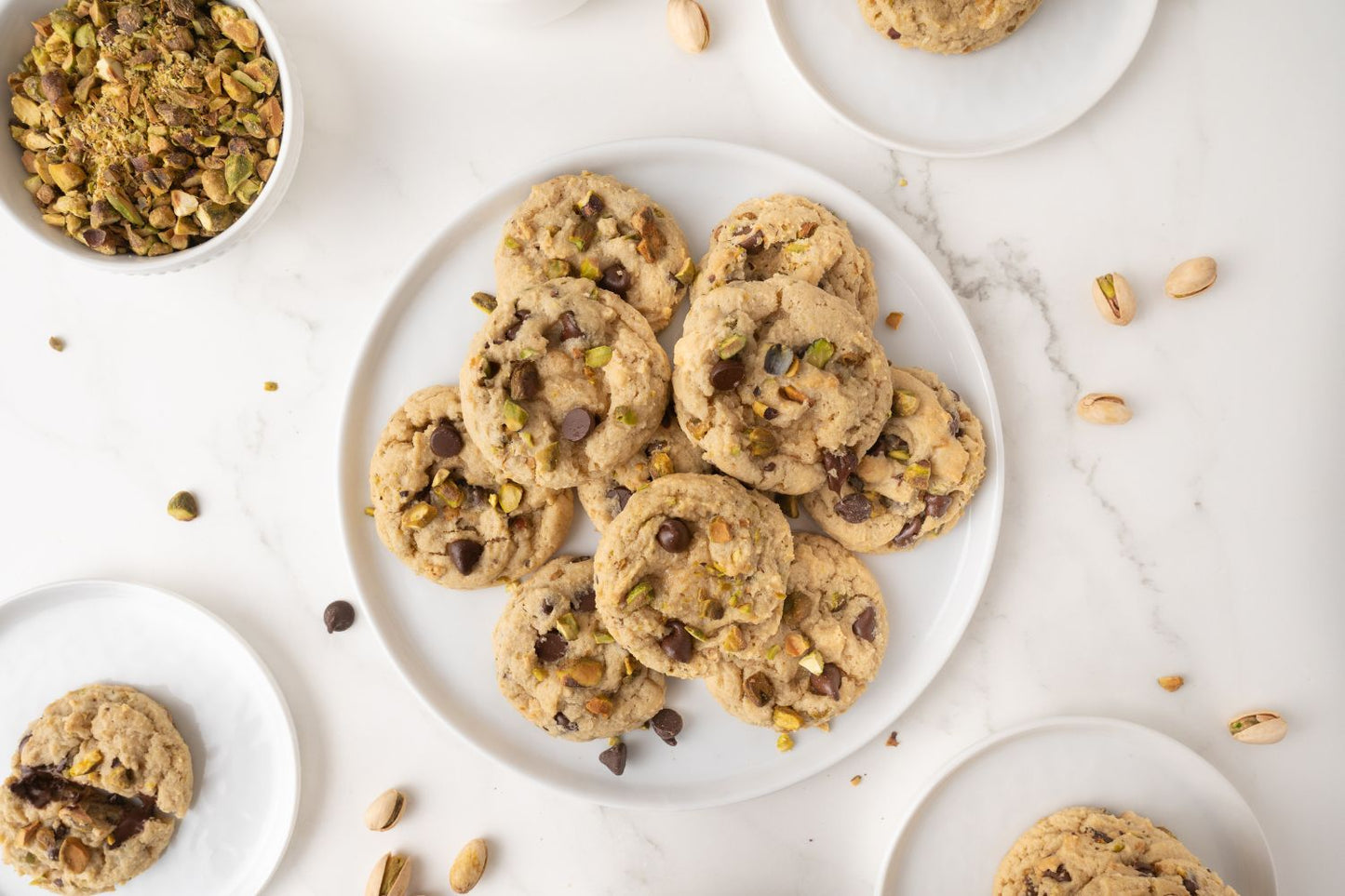 Pistachio Chocolate Chip Cookies