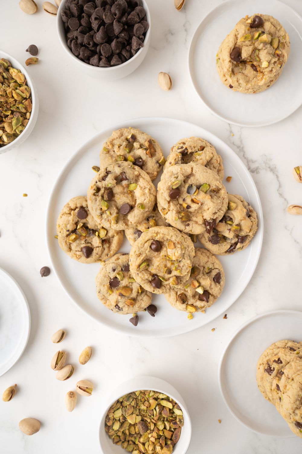 Pistachio Chocolate Chip Cookies