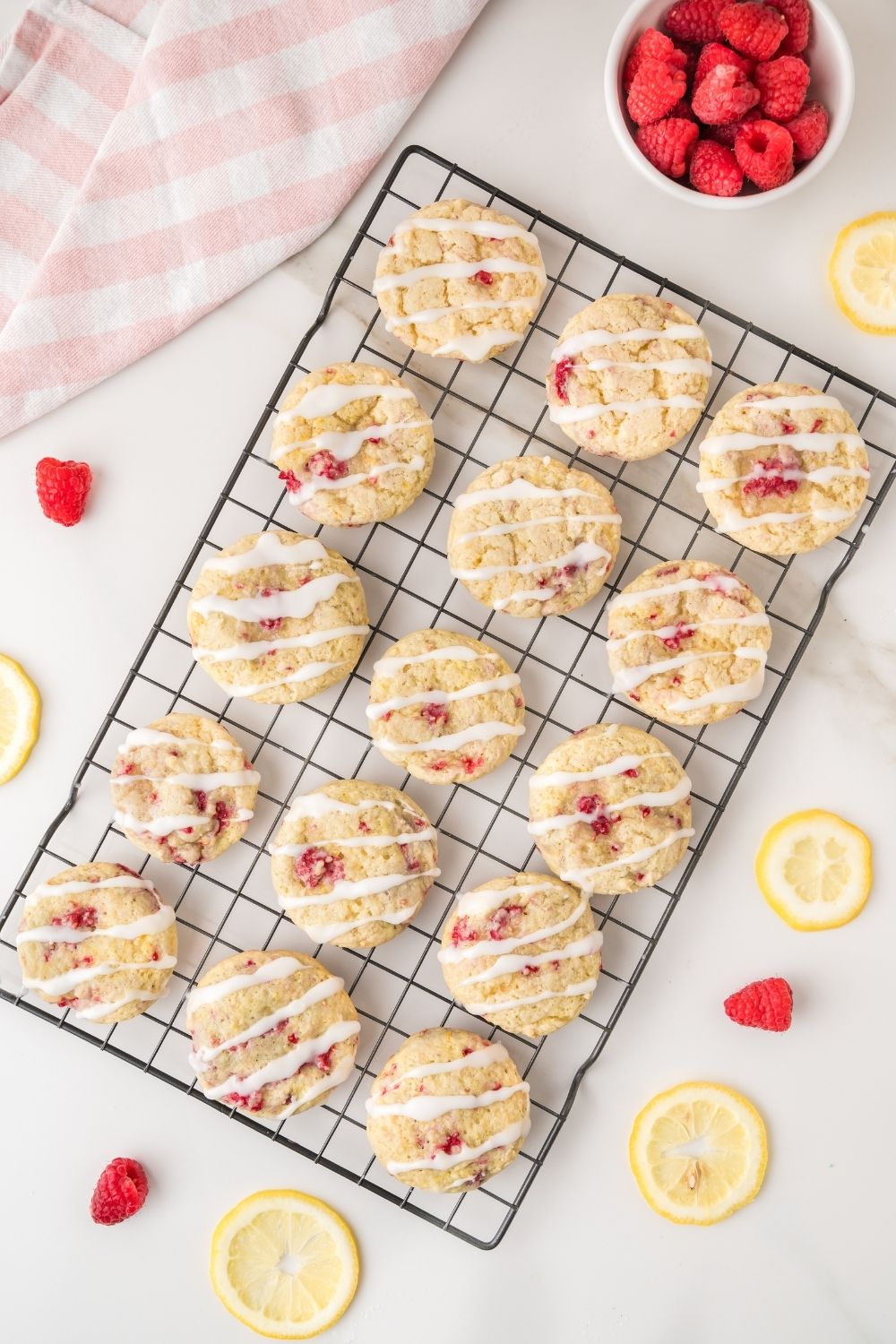 Raspberry Lemon Cookies