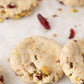 Cranberry Pistachio Shortbread Cookies