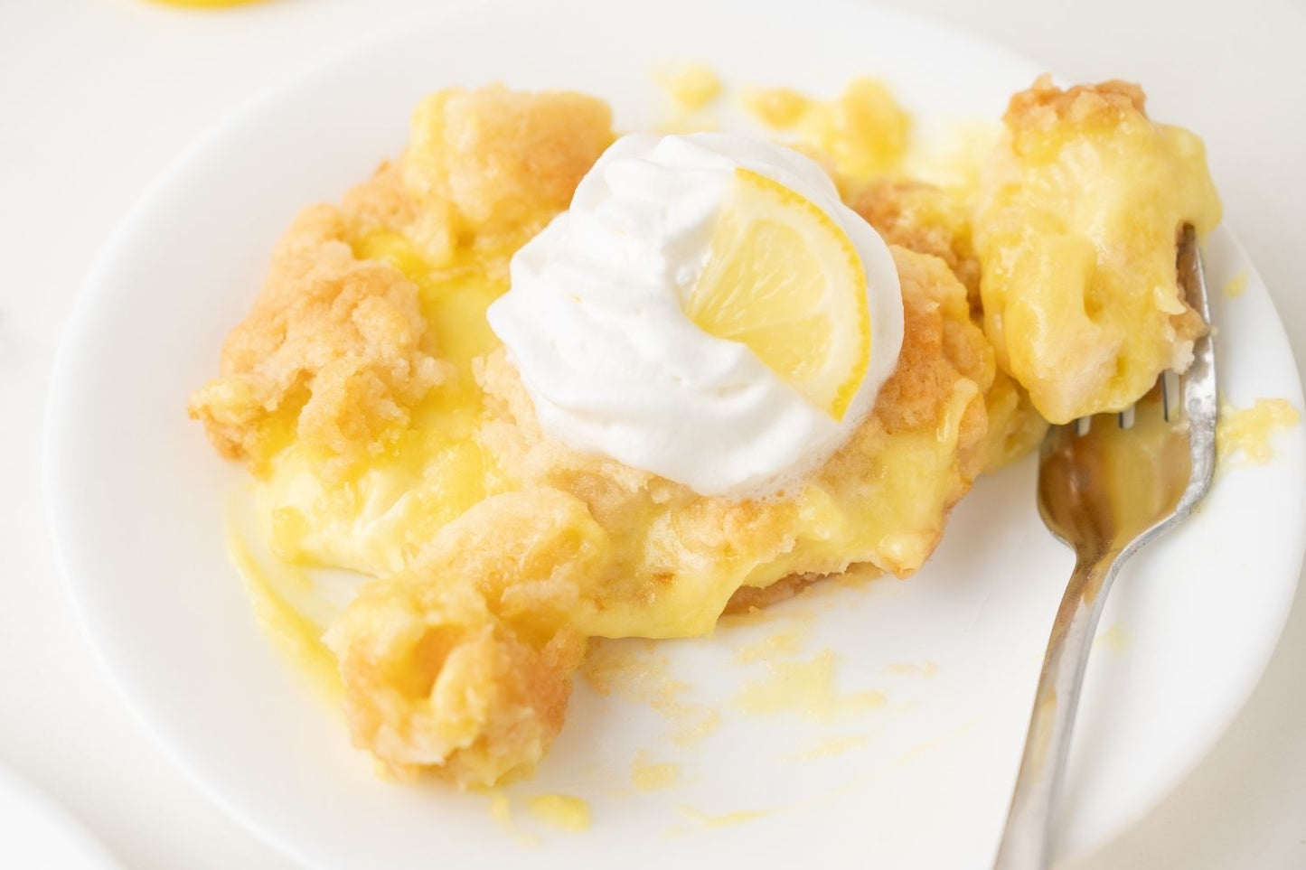Lemon Cream Cheese Dump Cake