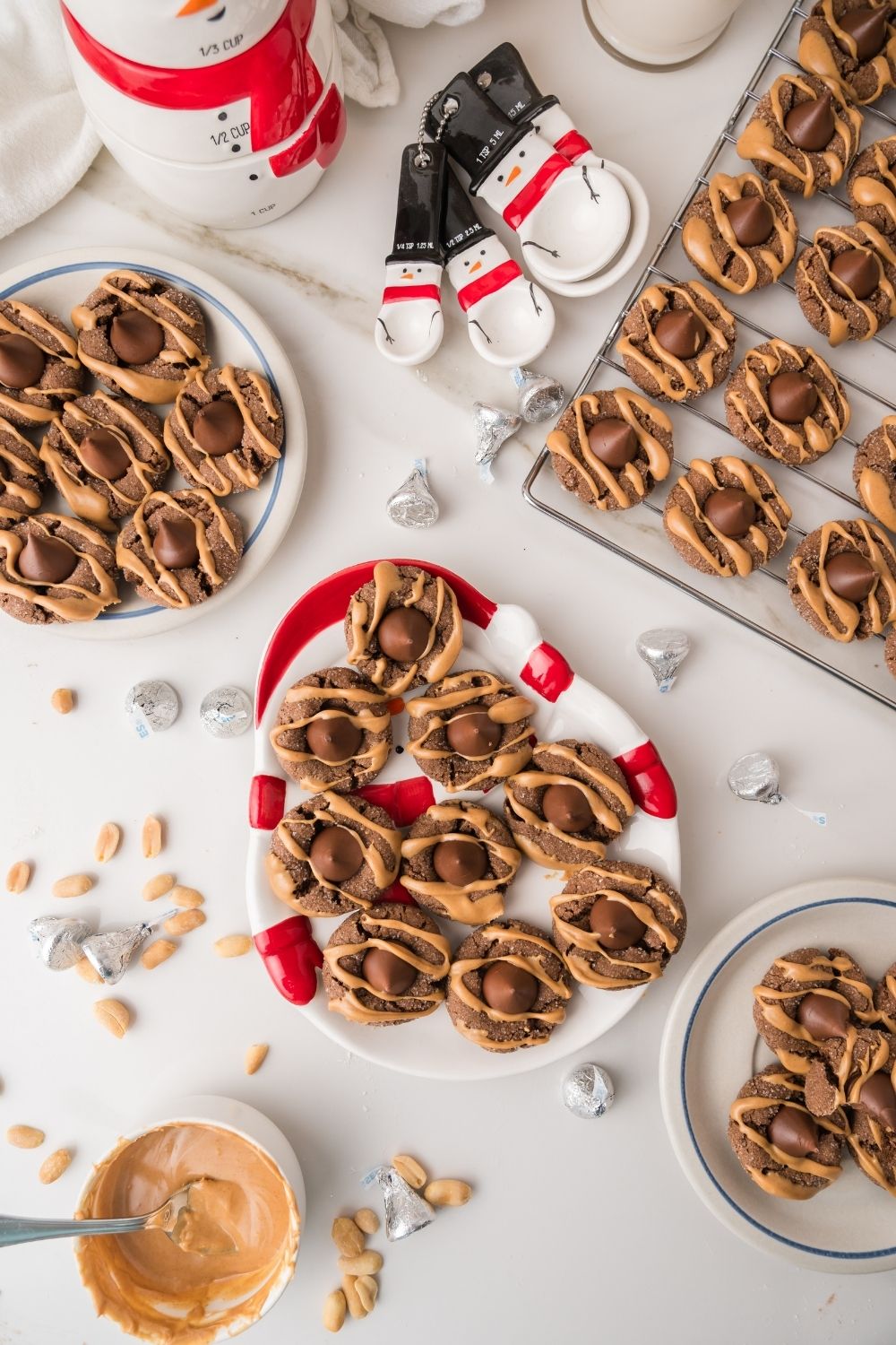 Chocolate Peanut Butter Blossoms