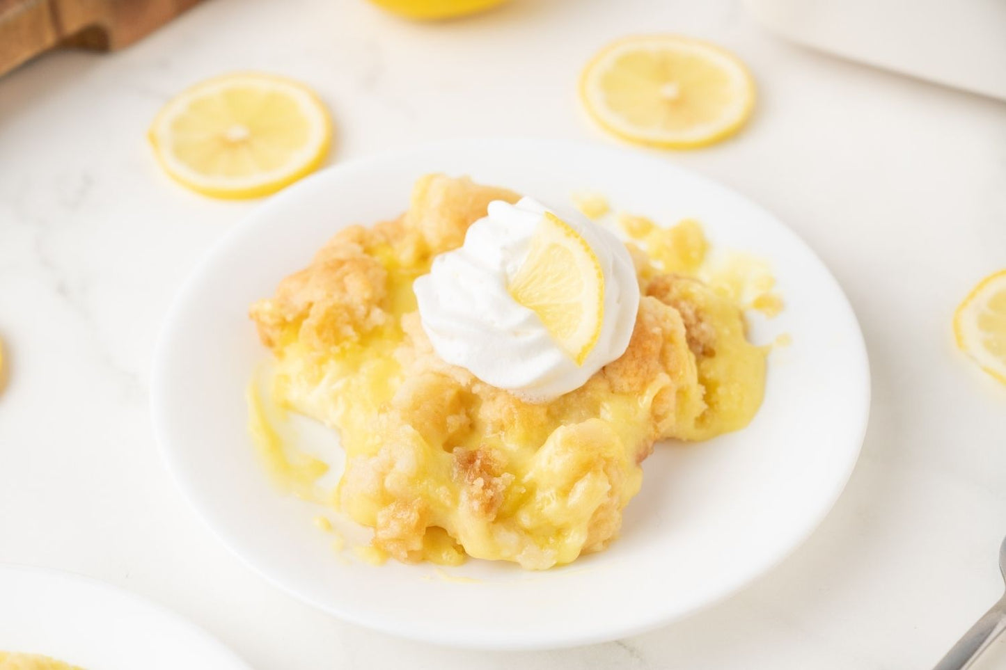 Lemon Cream Cheese Dump Cake