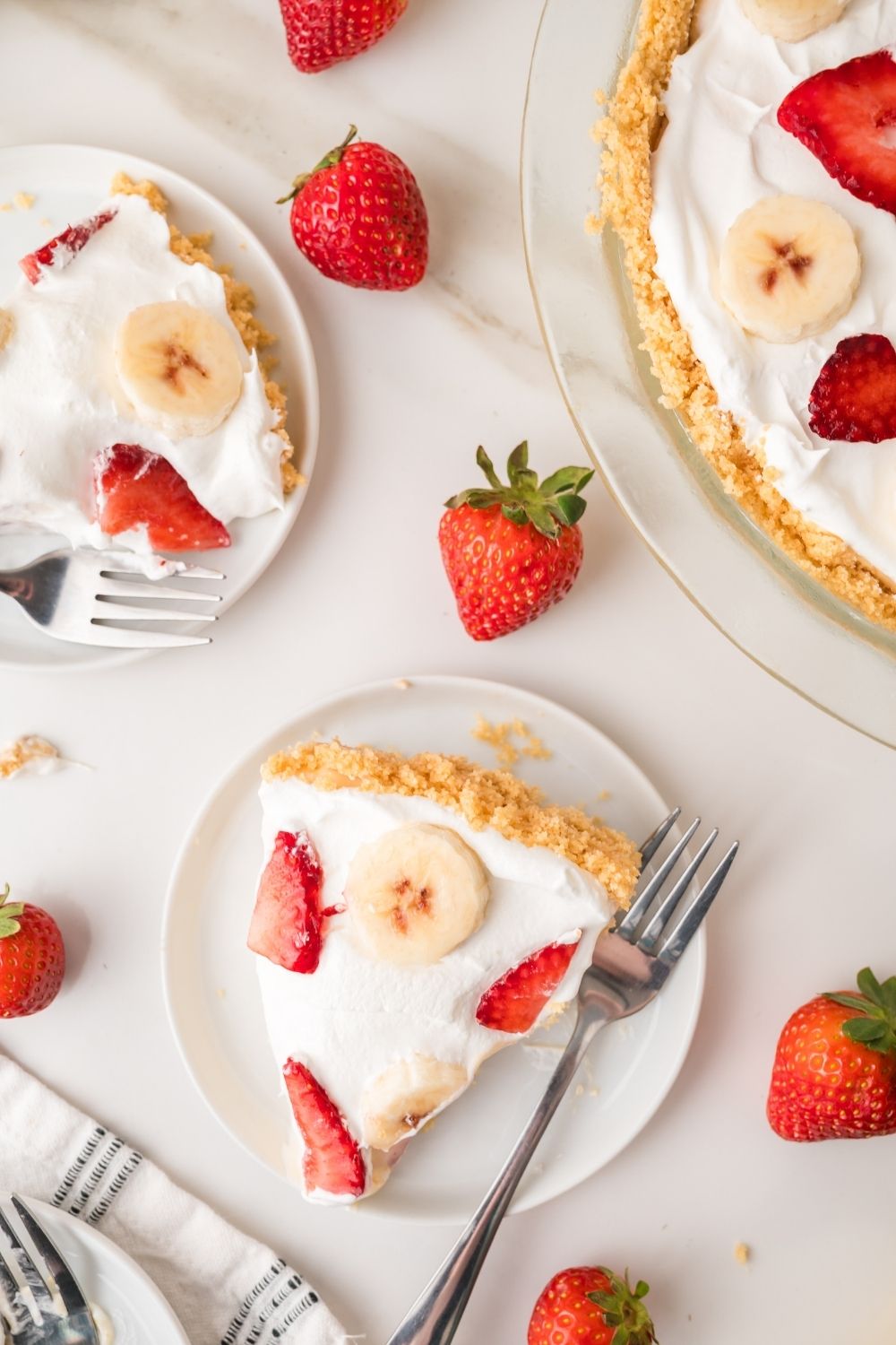 Strawberry Banana Pie