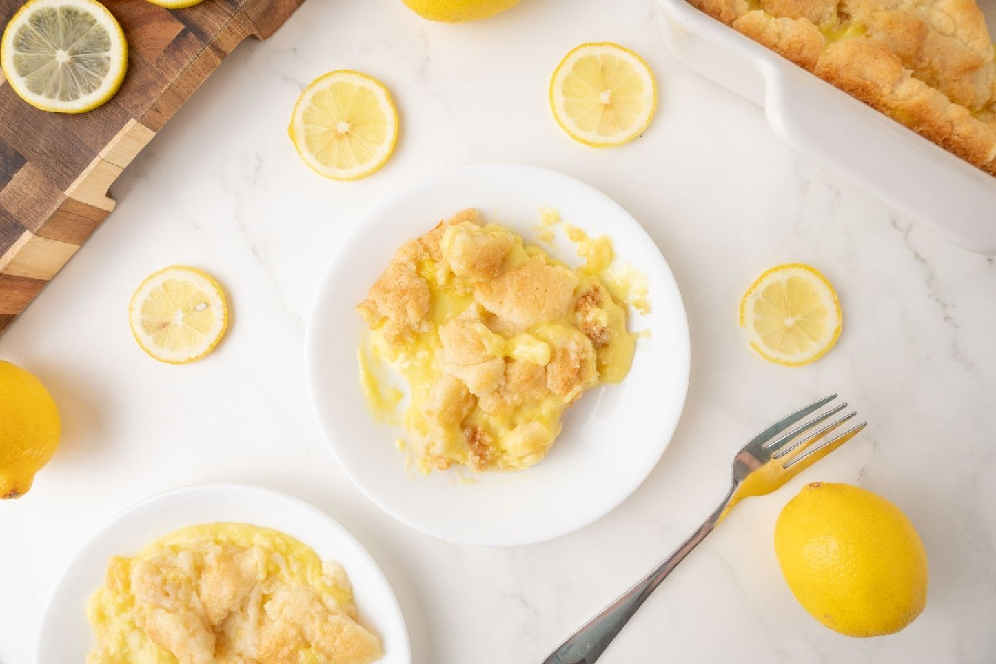 Lemon Cream Cheese Dump Cake