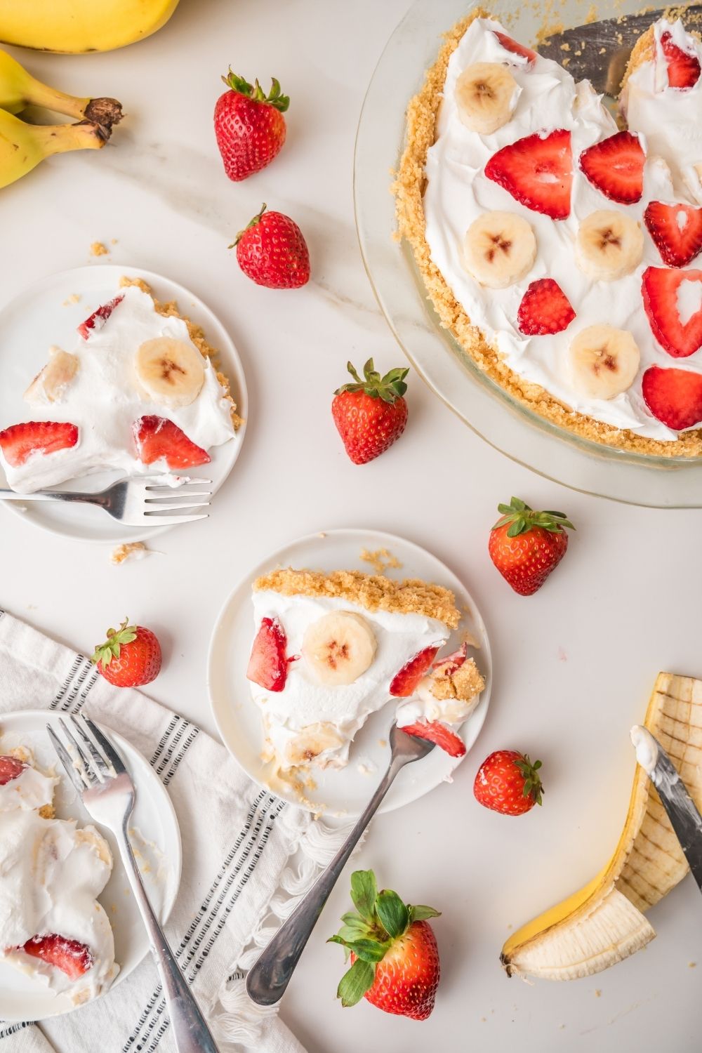 Strawberry Banana Pie