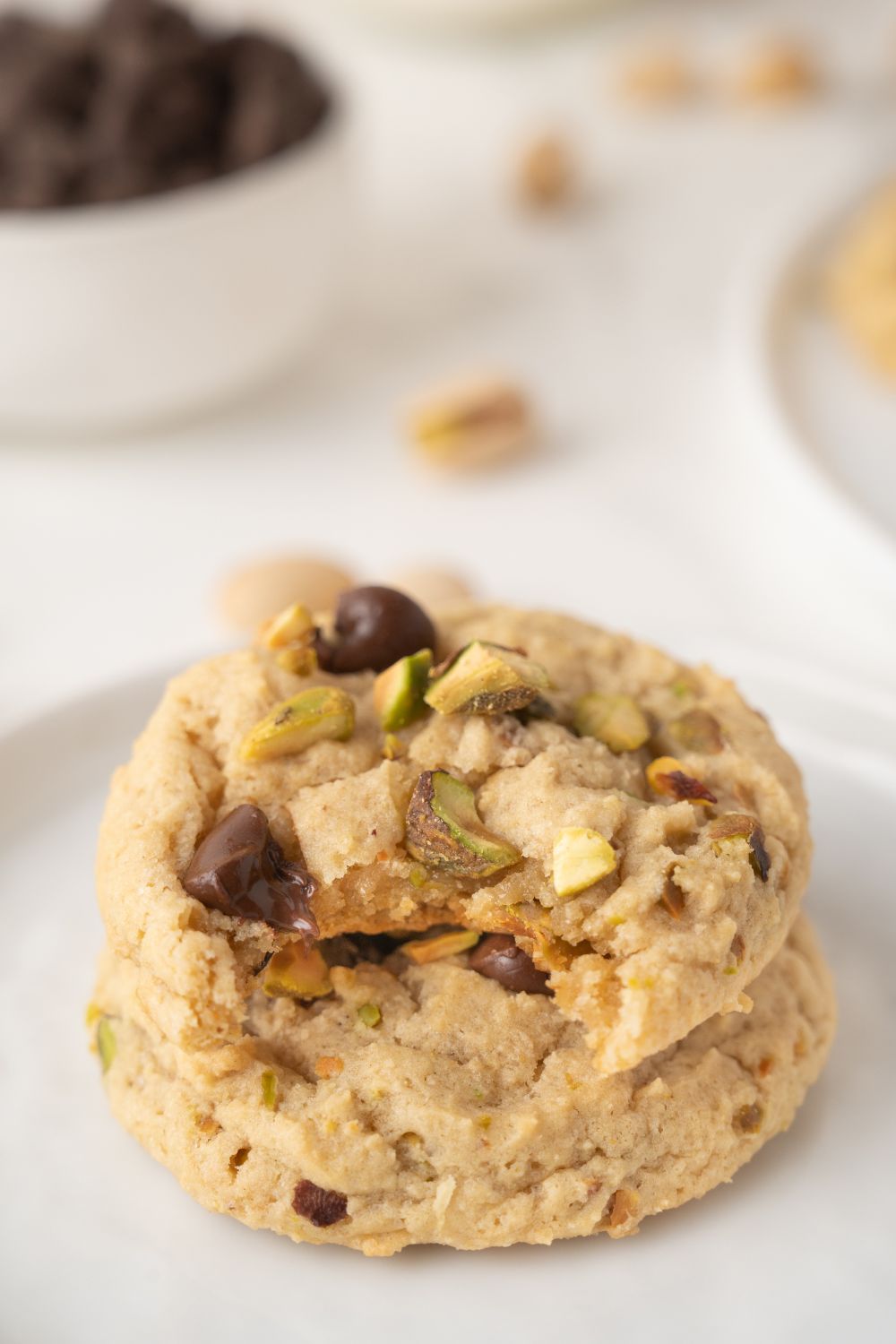 Pistachio Chocolate Chip Cookies