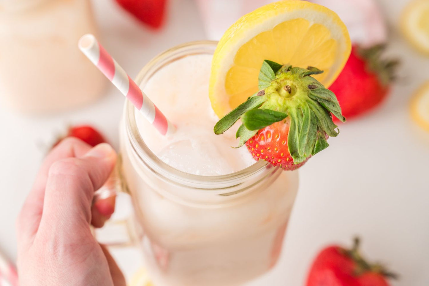Creamy Strawberry Lemonade