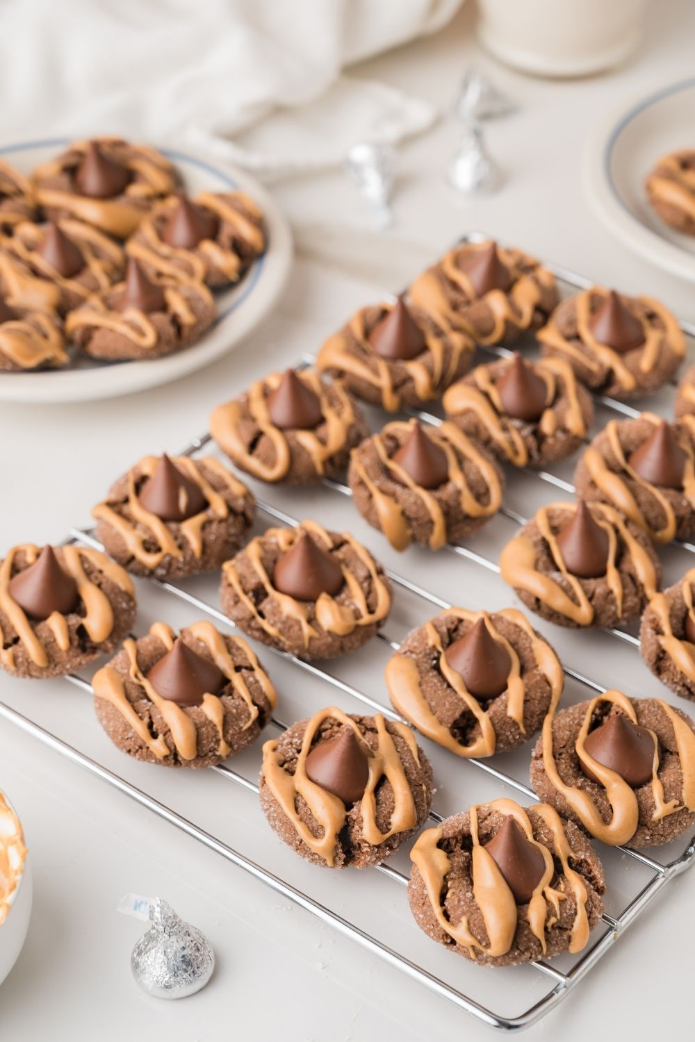 Chocolate Peanut Butter Blossoms