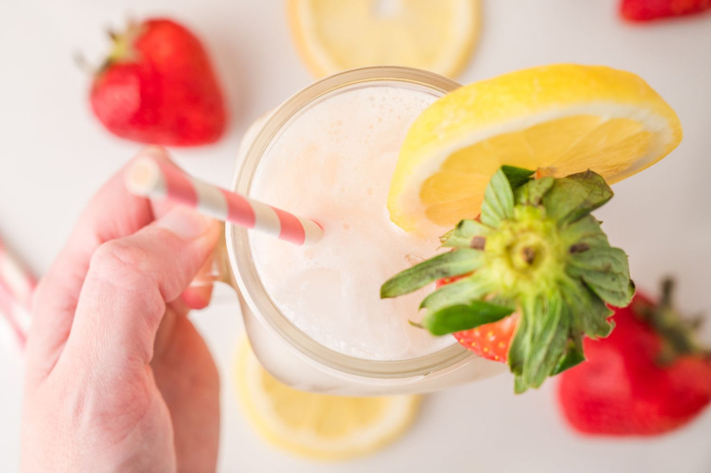 Creamy Strawberry Lemonade