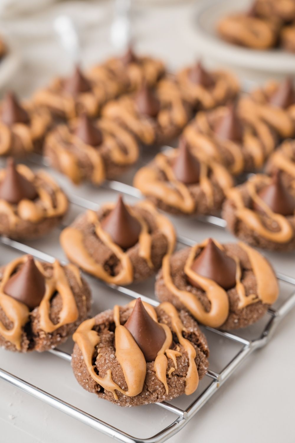 Chocolate Peanut Butter Blossoms