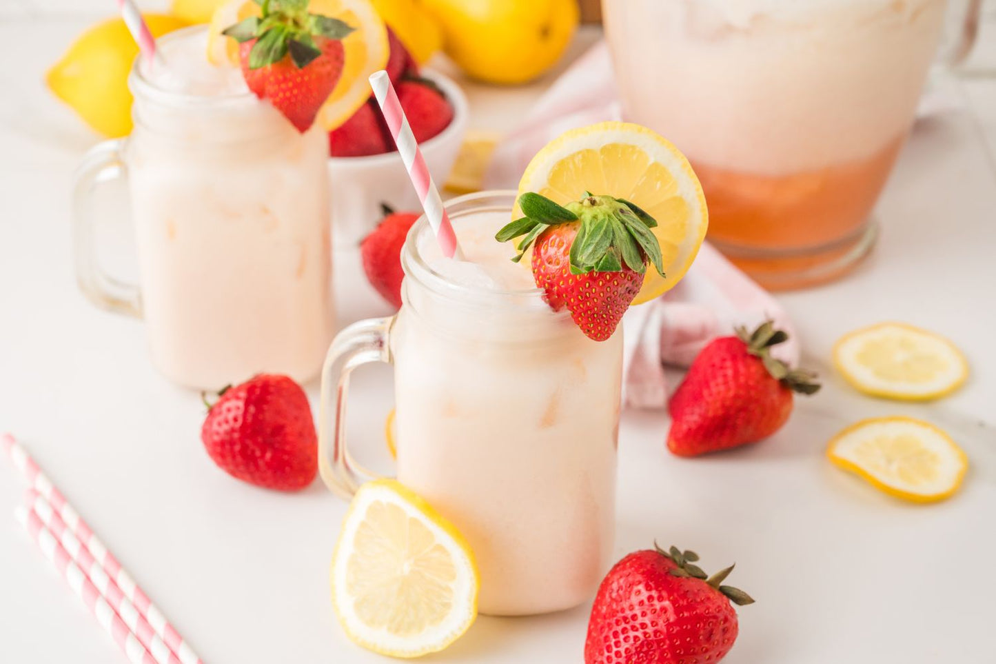 Creamy Strawberry Lemonade